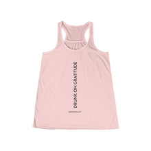 Load image into Gallery viewer, DRUNK ON GRATITUDE Flowy Racerback Tank