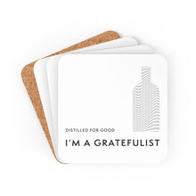 Load image into Gallery viewer, stack of Gratefulist Vodka Distilled For Good Coaster