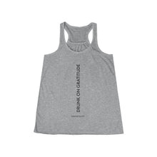 Load image into Gallery viewer, DRUNK ON GRATITUDE Flowy Racerback Tank