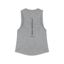 Load image into Gallery viewer, Gratefulist Women's Athletic Heather Muscle Tank back