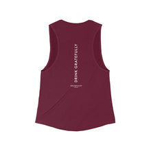 Load image into Gallery viewer, Gratefulist Women's Maroon Muscle Tank back