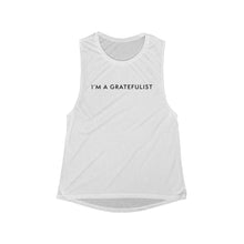 Load image into Gallery viewer, Gratefulist Women's White Muscle Tank