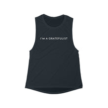 Load image into Gallery viewer, Gratefulist Women's Black Muscle Tank