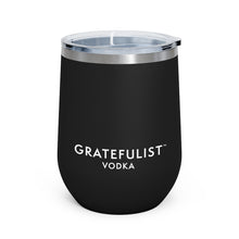 Load image into Gallery viewer, Gratefulist Vodka Black 12 oz. Insulated Cocktail Tumbler
