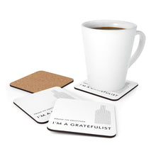 Load image into Gallery viewer, Drunk on Gratitude Coaster set with coffee
