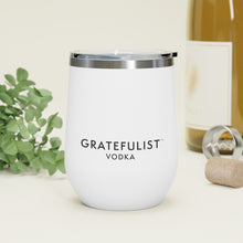 Load image into Gallery viewer, Gratefulist Vodka White 12 oz. Insulated Cocktail Tumbler
