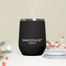 Load image into Gallery viewer, Gratefulist Vodka Black 12 oz. Insulated Cocktail Tumbler
