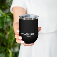 Load image into Gallery viewer, Gratefulist Vodka Black 12 oz. Insulated Cocktail Tumbler
