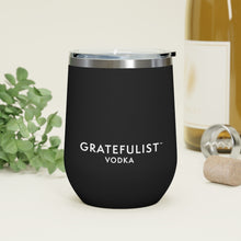 Load image into Gallery viewer, Gratefulist Vodka Black 12 oz. Insulated Cocktail Tumbler
