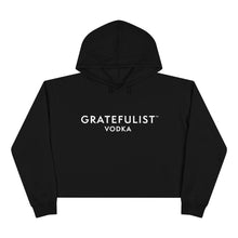 Load image into Gallery viewer, Gratefulist Vodka Black Crop Hoodie
